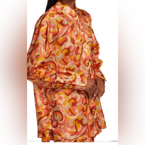 ZIMMERMANN OVERSIZED MAE SHIRT- DRESS.AMAZING COLOR PATTERNS - Picture 2 of 14